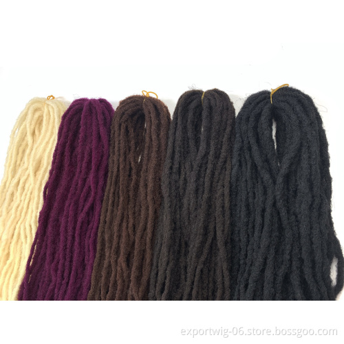 Sister Locks Afro Crochet Braids Color 20 Inch Blonde Brown Bug Synthetic Hair for Women Faux Locs Crochet Hair